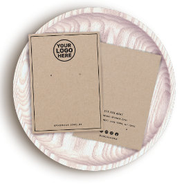 ロゴの追加Kraftイヤリングディスプレイカード