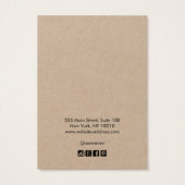 ロゴの追加Kraftイヤリング縁どディスプレイカード (裏面)