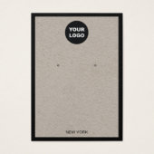 ロゴの追加Kraftイヤリング縁どディスプレイカード (正面)