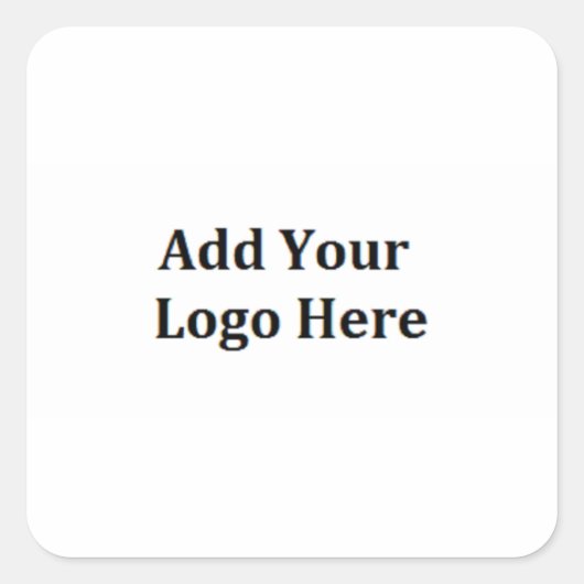 ロゴの追加Personalize Business Logoスタンプ スクエアシール (正面)