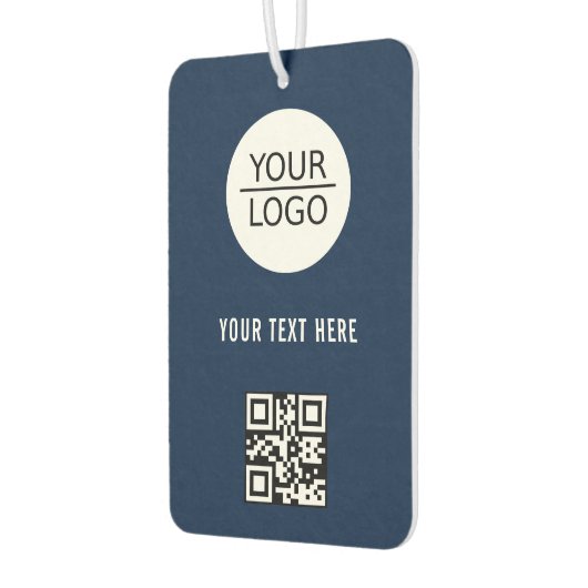 ロゴの追加QRコードカスタム文字プロモーション青 カーエアーフレッシュナー (左)