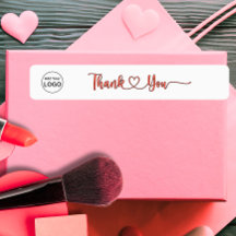 ロゴの追加Thin Thank you Label