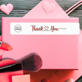 ロゴの追加Thin Thank you Label ラベル