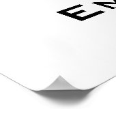 ロゴの追加Waterカラーフローラ |金ゴールドメリークリスマス ポスター (角)