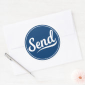 ロゴの送信 ラウンドシール (封筒)