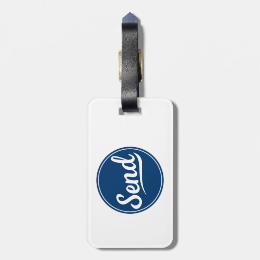 ロゴの送信 ラゲッジタグ (裏面縦)