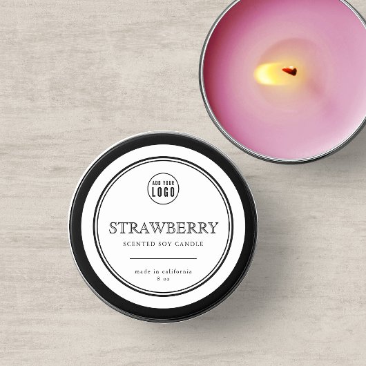 ロゴの黒いクラシック製品ラ縁どベルの追加 ラウンドシール