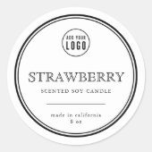 ロゴの黒いクラシック製品ラ縁どベルの追加 ラウンドシール (正面)