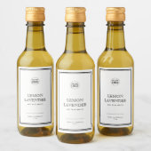 ロゴの黒いクラシック製品ラ縁どベルの追加 ワインラベル (ボトル)