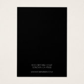 ロゴの黒いネックレスディスプレイカードの追加 (裏面)