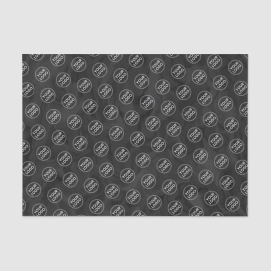 ロゴの黒いマーブルティッシュペーパービジネスのパッケージ 薄葉紙 (正面)