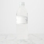 ロゴの黒い原料の縁ど製品ラベルを追加 ペットボトルラベル (正面)