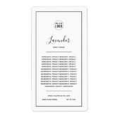 ロゴの黒い原料リスト縁ど製品を追加する ラベル (正面)