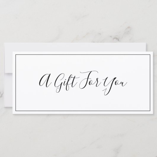 ロゴの黒い白いギフト縁ど証明書を追加する (正面)