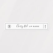 ロゴの黒い製品を追加縁どする ラベル (デザイン1)