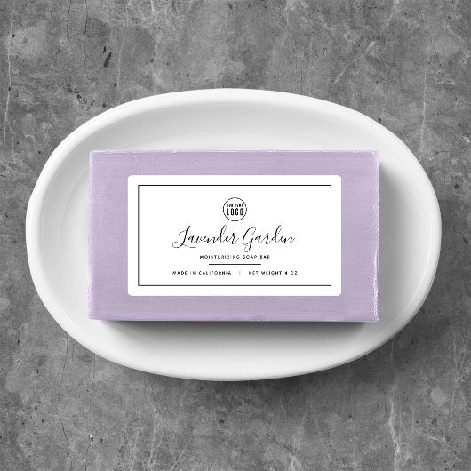 ロゴの黒い製品を追加縁どする ラベル