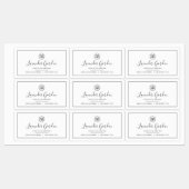 ロゴの黒い製品を追加縁どする ラベル (シート)