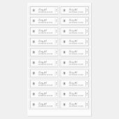 ロゴの黒い製品ラベル縁どを追加する ラベル (シート)