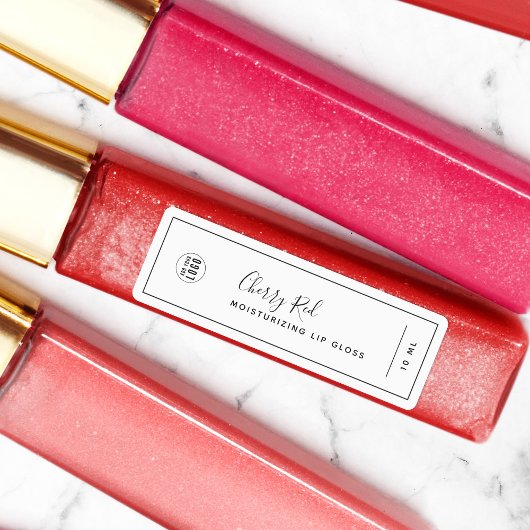 ロゴの黒い製品ラベル縁どを追加する ラベル