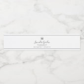 ロゴの黒い製品ラ縁どベルを追加 ペットボトルラベル (シングルラベル)