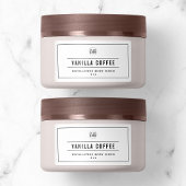 ロゴの黒と線の縁ど製品ラベルを追加する ラベル