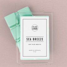 ロゴの黒と線の縁ど製品ラベルを追加する