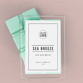 ロゴの黒と線の縁ど製品ラベルを追加する ワインラベル