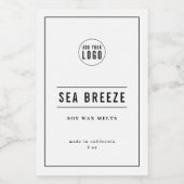 ロゴの黒と線の縁ど製品ラベルを追加する ワインラベル (シングルラベル)