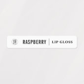 ロゴの黒線の製品ラベルを追加する ラベル (デザイン1)