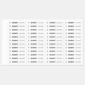 ロゴの黒線の製品ラベルを追加する ラベル (シート)