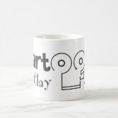 ロゴの黒 コーヒーマグカップ (中央)