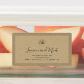 ロゴのKraft製品縁どラベルの追加 ラベル (貼付)