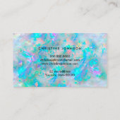 ロゴのopalテクスチャの背景 名刺 (裏面)