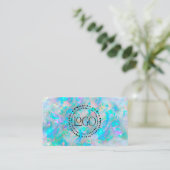 ロゴのopalテクスチャの背景 名刺 (スタンド正面)