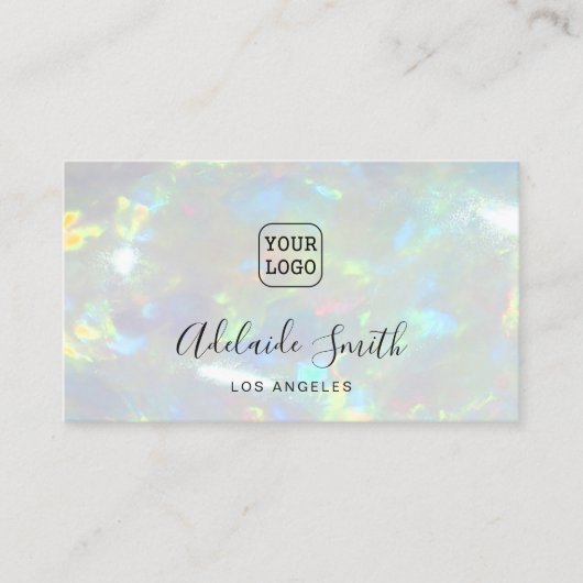 ロゴのopal写真の背景 名刺 (正面)