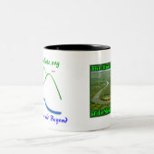 ロゴのS&Bの蹄鉄のくねりのマグ ツートーンマグカップ (中央)