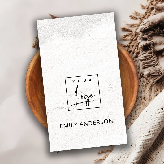 ロゴのSTONEテクスチャミニマルプロフェッショナルの追加 名刺