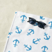 ロゴはこちらいかり航海のモダン夏 ビーチタオル (インサイチュ)