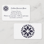 ロゴはこちらカスタマイズまたはMedalion 名刺 (正面/裏面)