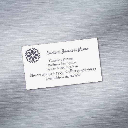 ロゴはこちらカスタマイズまたはMedallion Business Car マグネット名刺 (インサイチュ)