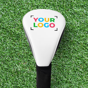 ロゴはこちらカスタムビジネスホワイト ゴルフヘッドカバー