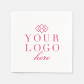 ロゴはこちらカスタム スタンダードカクテルナプキン (正面)