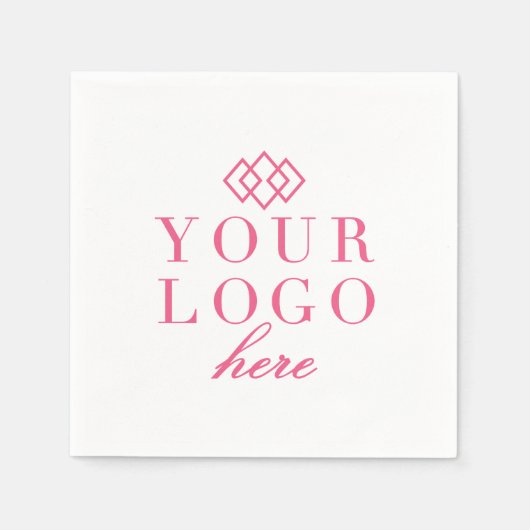 ロゴはこちらカスタム スタンダードカクテルナプキン (正面)