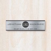 ロゴはこちらシルバードアシンボルや象徴for Office サインプレート (正面)