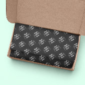 ロゴはこちらシンプルのモダンパターン折り返しページ ラッピングペーパーシート