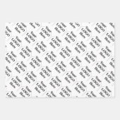 ロゴはこちらシンプルのモダンパターン ラッピングペーパーシート (正面2)