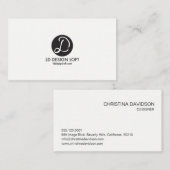 ロゴはこちらシンプルカスタマイズ可能な名刺 名刺 (正面/裏面)