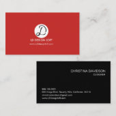 ロゴはこちらシンプルカスタマイズ可能 – Inverse 名刺 (正面/裏面)