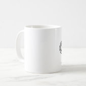 ロゴはこちらシンプルコーヒーマカスタムグカップ コーヒーマグカップ (正面左)