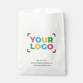 ロゴはこちらシンプルビジネスブランディング白 フェイバーバッグ (正面)